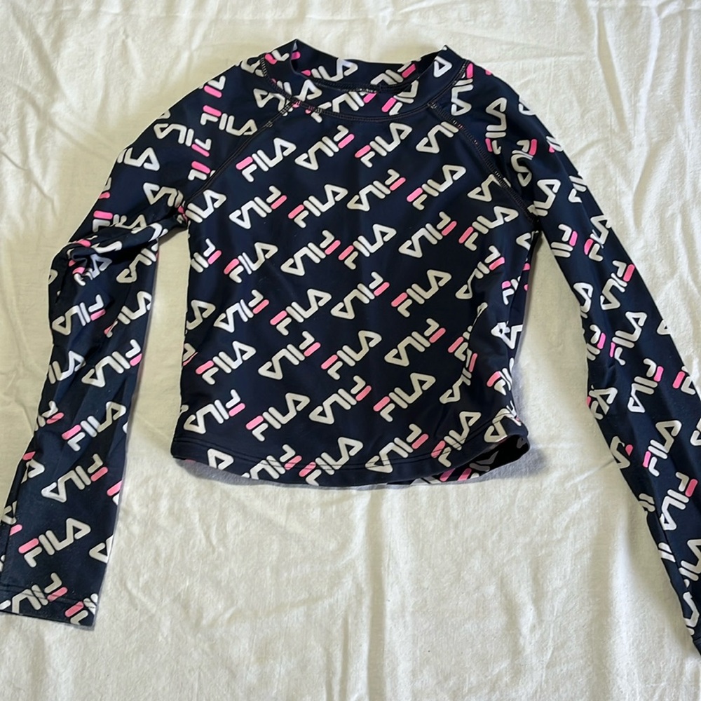 FILA size 6 crop top/swim top